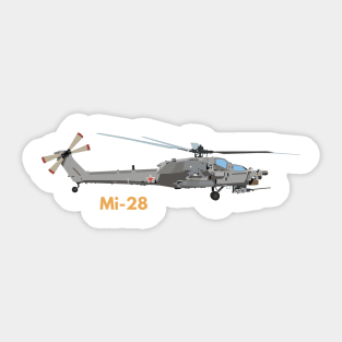 Mi-28 Russian Attack Helicopter Sticker